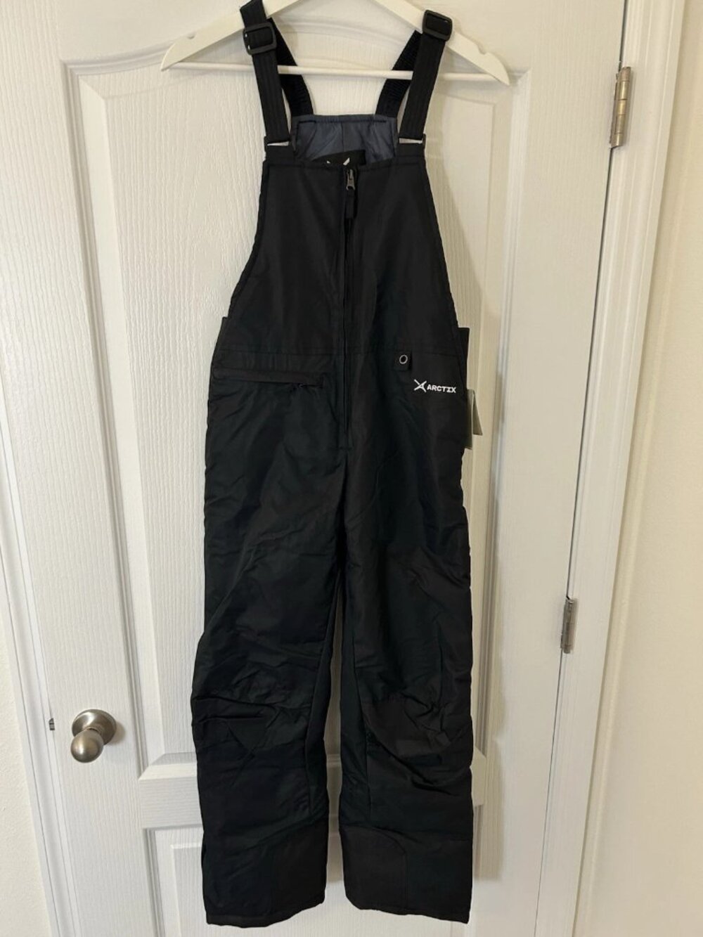 Arctix Kids Insulated Winter Snow Bib Overalls Size L 14/16 Black NWT